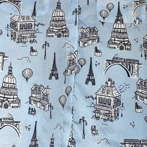 Karl Lagerfeld Blue Blouse- Medium - Picture 3 of 8